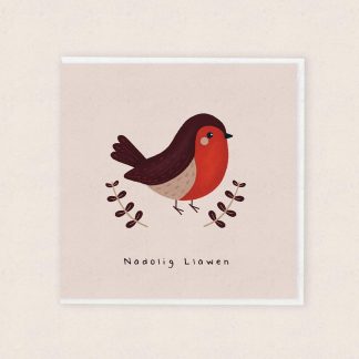 Carden Nadolig Robin Goch Red Robin Christmas Card